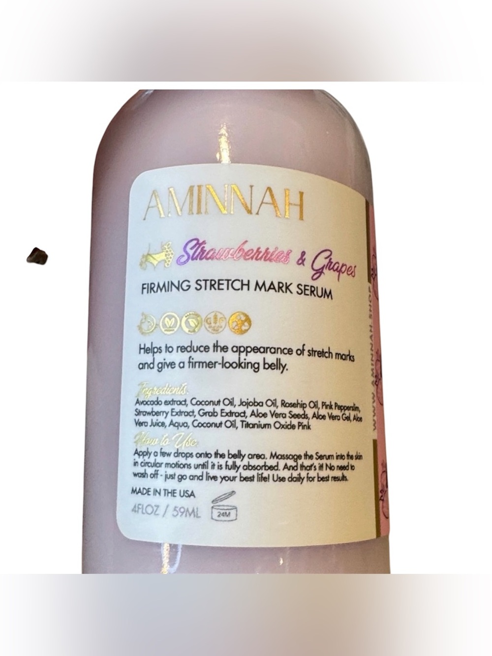 AMINNAH Strawberries & Grapes Firming Stretch Mark Serum